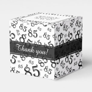 Ballotins 85e anniversaire motif noir/blanc