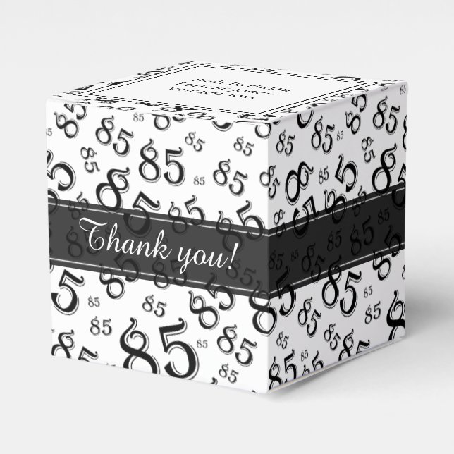 Ballotins 85e Motif de nombre aléatoire noir/blanc (Verso)