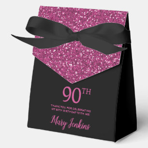 Ballotins 90e anniversaire Black Hot rose Parties scintillan