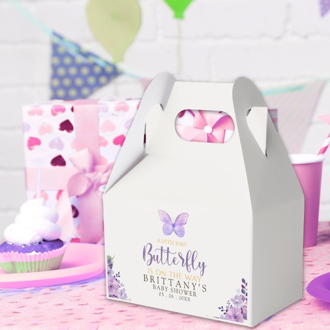 Ballotins A Little Baby Butterfly is on The Way Baby shower (Créateur téléchargé)
