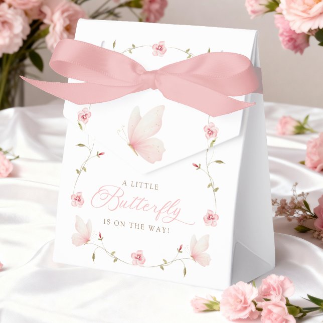 Ballotins A Little Butterfly Baby Shower Favor Box (Créateur téléchargé)