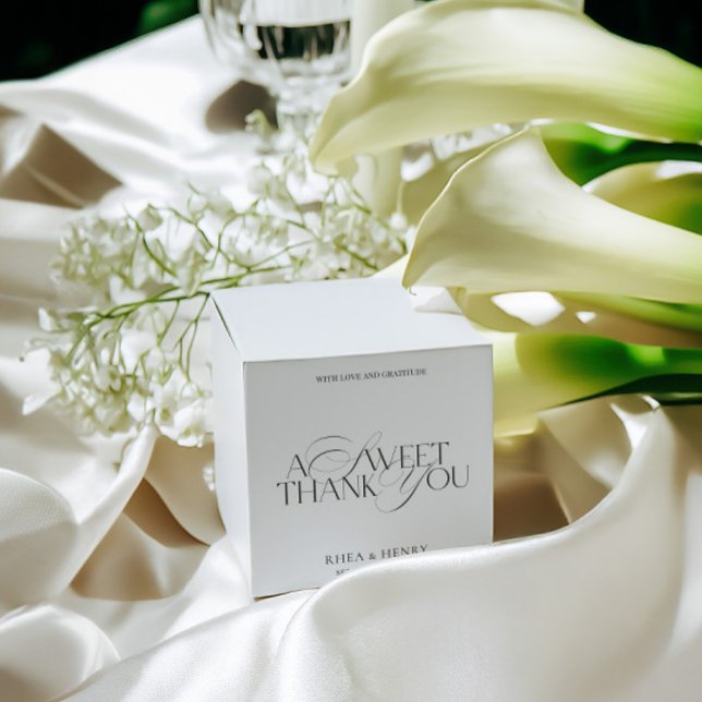 Ballotins A Sweet Thank You Modern Wedding Favor Boxes (A Sweet Thank You Modern Wedding Favor Boxes)