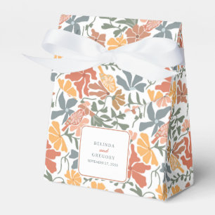 Ballotins Abstrait Floral & Oiseaux Mi-siècle Mariage modern