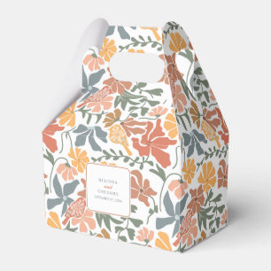 Ballotins Abstrait Floral & Oiseaux Mi-siècle Mariage modern