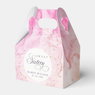 Ballotins Abstrait Pastel rose pourpre doux 16 Anniversaire