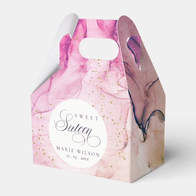 Ballotins Abstrait Pastel rose violet marine douce 16 Annive (Verso)