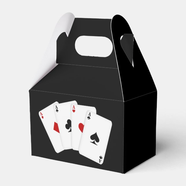 Ballotins Aces jouant carte poker partie ballotin gable (Verso)