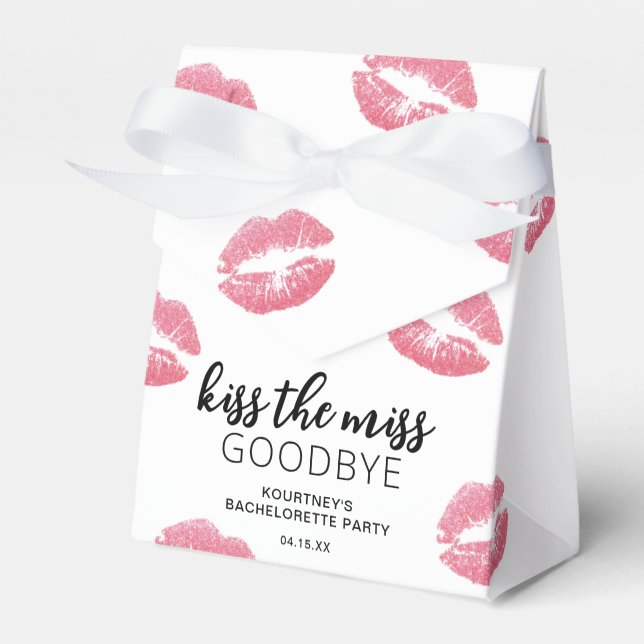 Ballotins Adieu au célibat avec un baiser à la Miss (Verso)