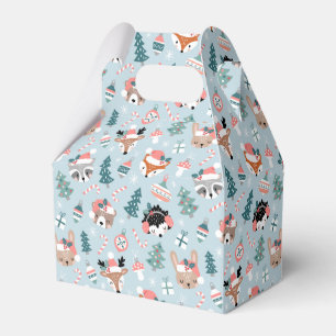 Ballotins Adorable Bois Noël Animal Visages Motif