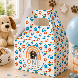 Ballotins Adorable Chien Rainbow Watercolor 1er anniversaire