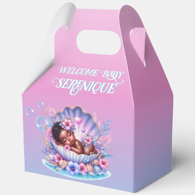 Ballotins African American Baby Girl in Seashell Pastel (Recto)