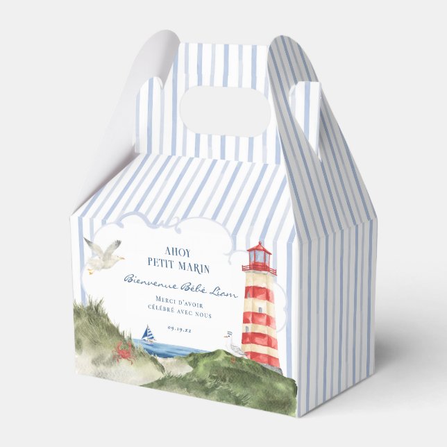 Ballotins Ahoy Petit Marin Baby shower Nautique (Verso)