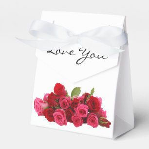 Ballotins Aimez-vous Chéri Pour toujours Roses rouges et ros