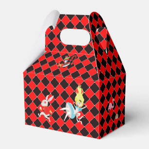 Ballotins Alice au pays des merveilles sur le rouge et le no