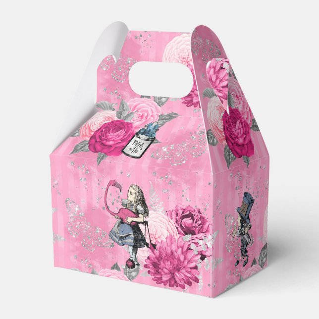 Ballotins Alice en Wonderland hivernal sur Pink Stried (Verso)
