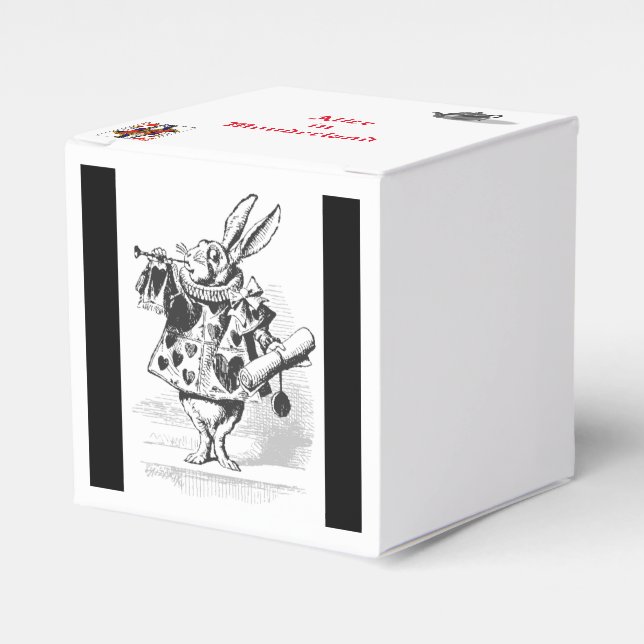 Ballotins Alice Lapin Blanc au Pays des Merveilles - La fête (Verso)