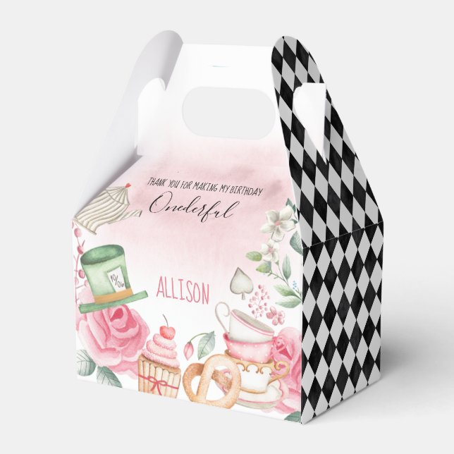 Ballotins Alice Onederland Mad Tea Party Fille premier anniv (Verso)