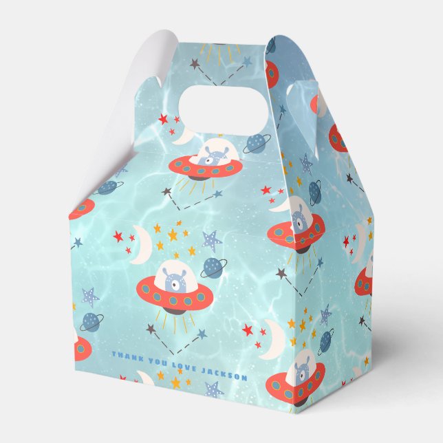 Ballotins Aliens Motif spatial Merci Favoriser l'anniversair (Verso)