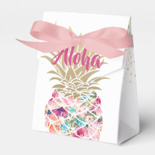 Ballotins Aloha Pink Ananas Floral Ballotin d'anniversaire