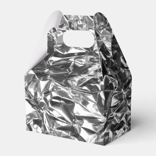 Ballotins Aluminium Foil Design couleur argent (Verso)
