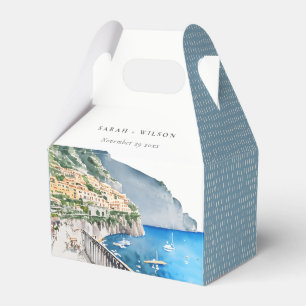 Ballotins Amalfi Coast Italie Aquarelle Mariage Paysage