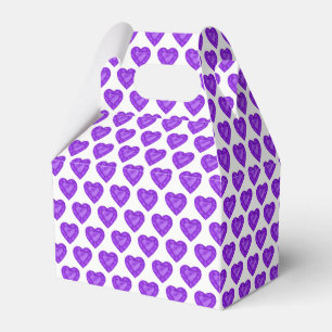 Ballotins Améthyste aquarelle violet blanc boîte cadeau art