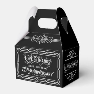 Ballotins Amour & Merci 25e anniversaire Mariage Argent
