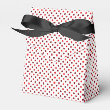 Amour Papillon | Blanc Avec Points Rouges