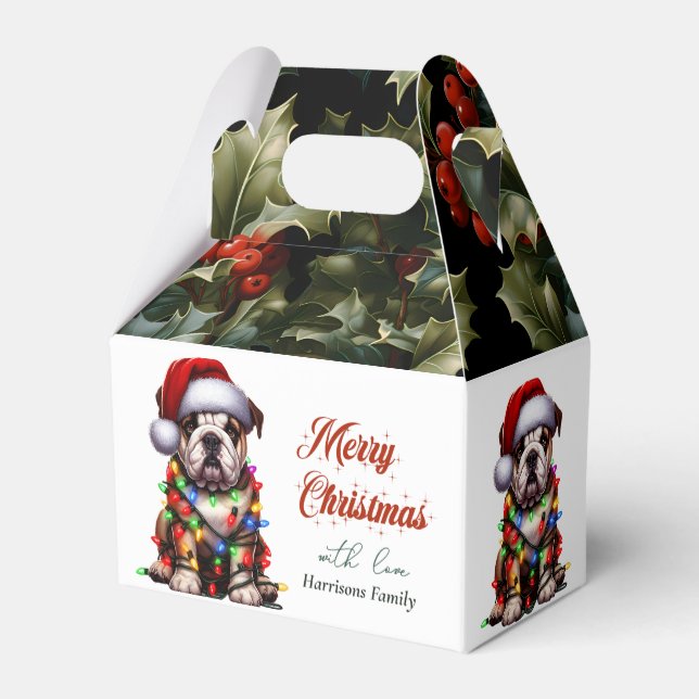 Ballotins Amusant Bulldog mignon Aquarelle Chien souhaits de (Arrière)