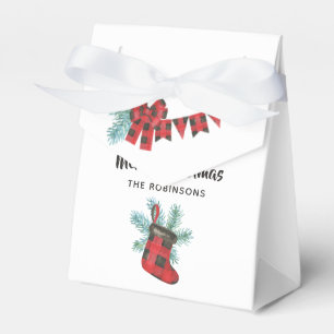 Ballotins Amusants Buffalo Plaid Bear Noël