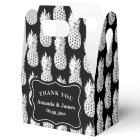 Ananas noir et blanc personnalisées mariage