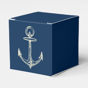 Ballotins Ancre marine Marine Bleu et blanc Vintage