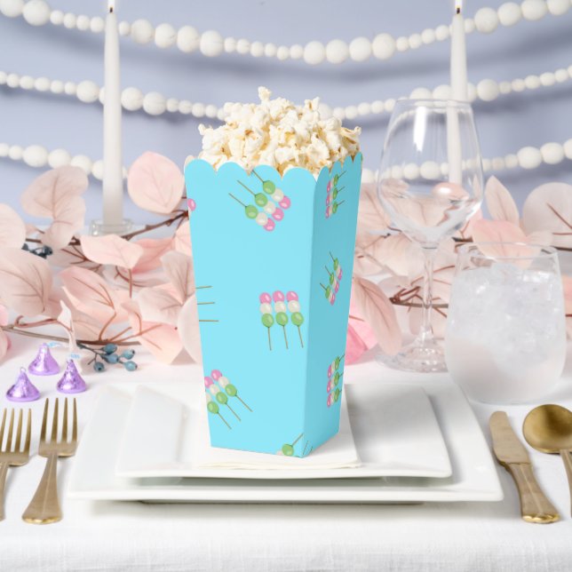 Ballotins Anime Blue Pastel Dango Popcorn Ballotin (Mariage)