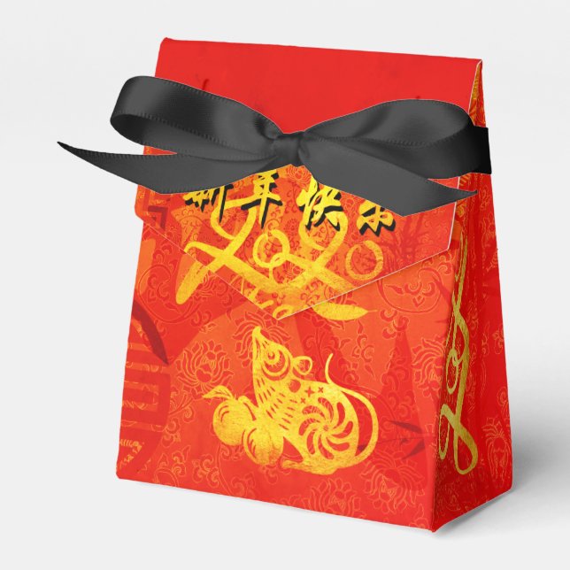 Ballotins Année du Rat 2020 avec la volonté chinoise TFB (Verso)