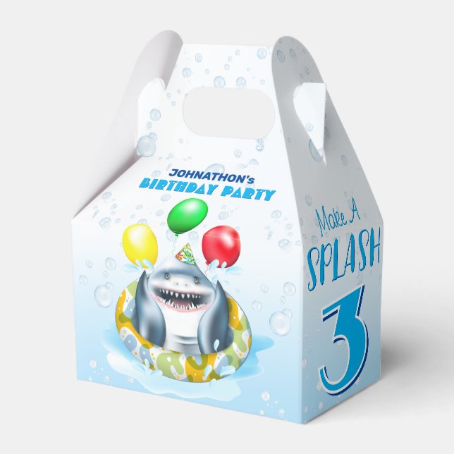 Ballotins Anniversaire de enfant de requins (Verso)