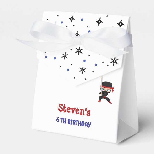 Ballotins Anniversaire de enfant de style Ninja (Verso)