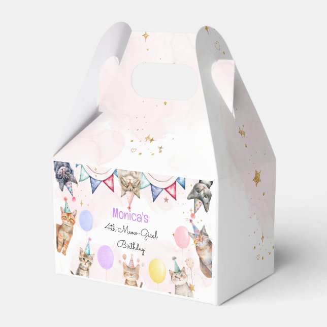 Ballotins Anniversaire de enfant mémiogique des chats de fêt (Verso)