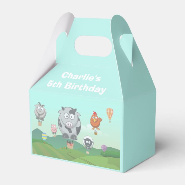Ballotins Anniversaire de enfant personnalisé des animaux de (Verso)
