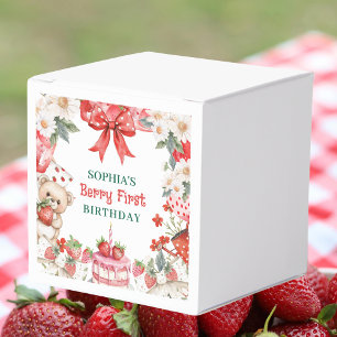 Ballotins Anniversaire de première année fraise vintage