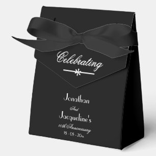 Ballotins Anniversaire du grand Mariage noir et blanc chic