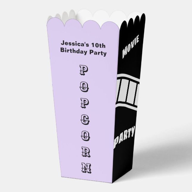 Ballotins Anniversaire Fête Snack Film Nuit Stylish Popcorn (Recto)