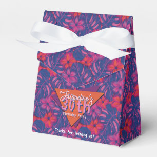 Ballotins Anniversaire floral violet tropical