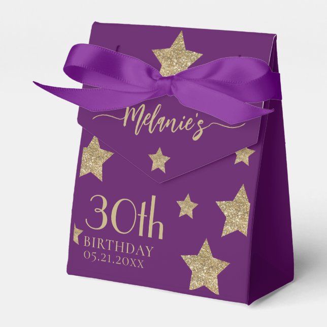 Ballotins Anniversaire Merci Chic Gold Stars Ballotin (Verso)
