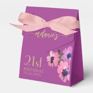 Ballotins Anniversaire Merci Chic rose Floral Ballotin