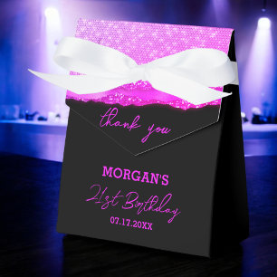 Ballotins Anniversaire Noir rose Parties scintillant Nom Mer
