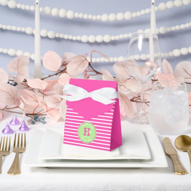 Ballotins Anniversaire Pink ⎮ Blanc Vert Ballotin (Mariage)