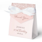 Anniversaire rose or Merci