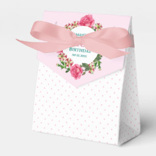 Ballotins Anniversaire Rose Rouge Blanc Pois Petunia