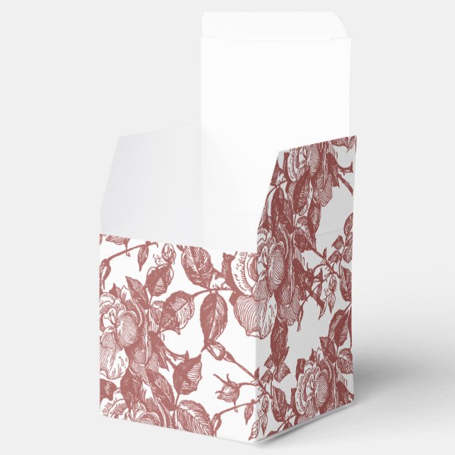 Ballotins Antique Toile Rouge Rose inspirée (Ouvert)