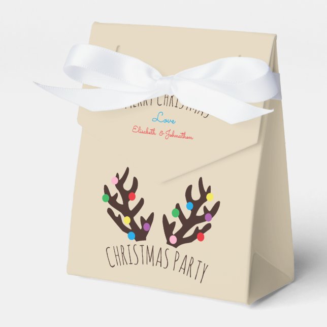 Ballotins Antlers de rennes de fête, Ballotin de Noël (Verso)